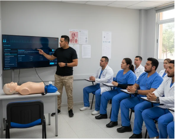 Simulador Virtual de EKG Interactivo para Entrenamiento Medico