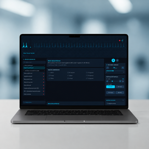 Simulador Virtual de EKG Interactivo para Entrenamiento Médico