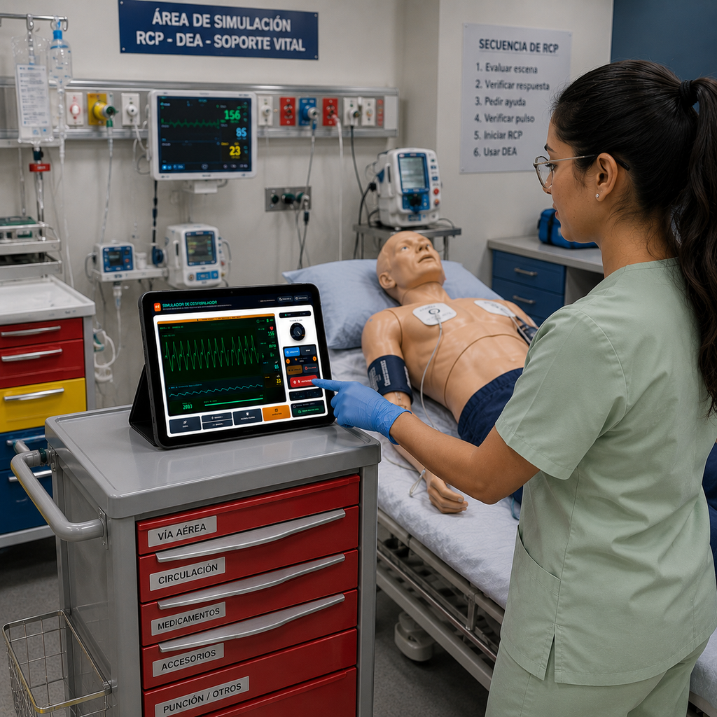 Simulador Virtual de Monitor/Desfibrilador Interactivo para Entrenamiento Médico