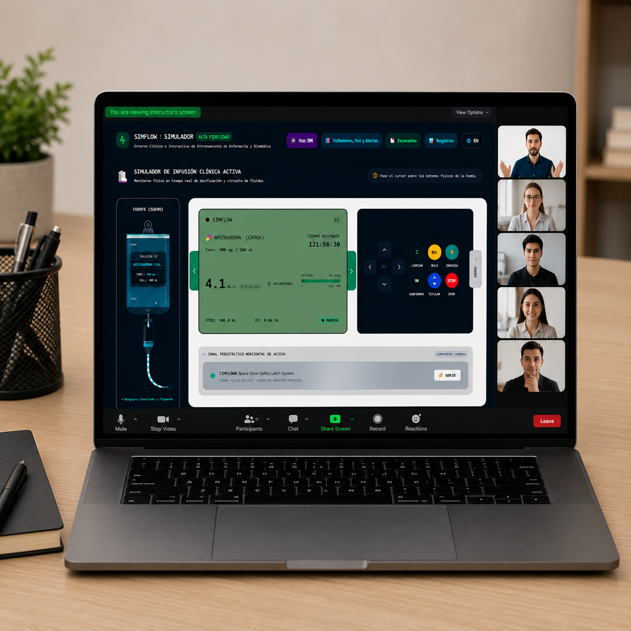 Simulador VIrtual de Bomba de Infusión Interactivo para Entrenamiento Médico