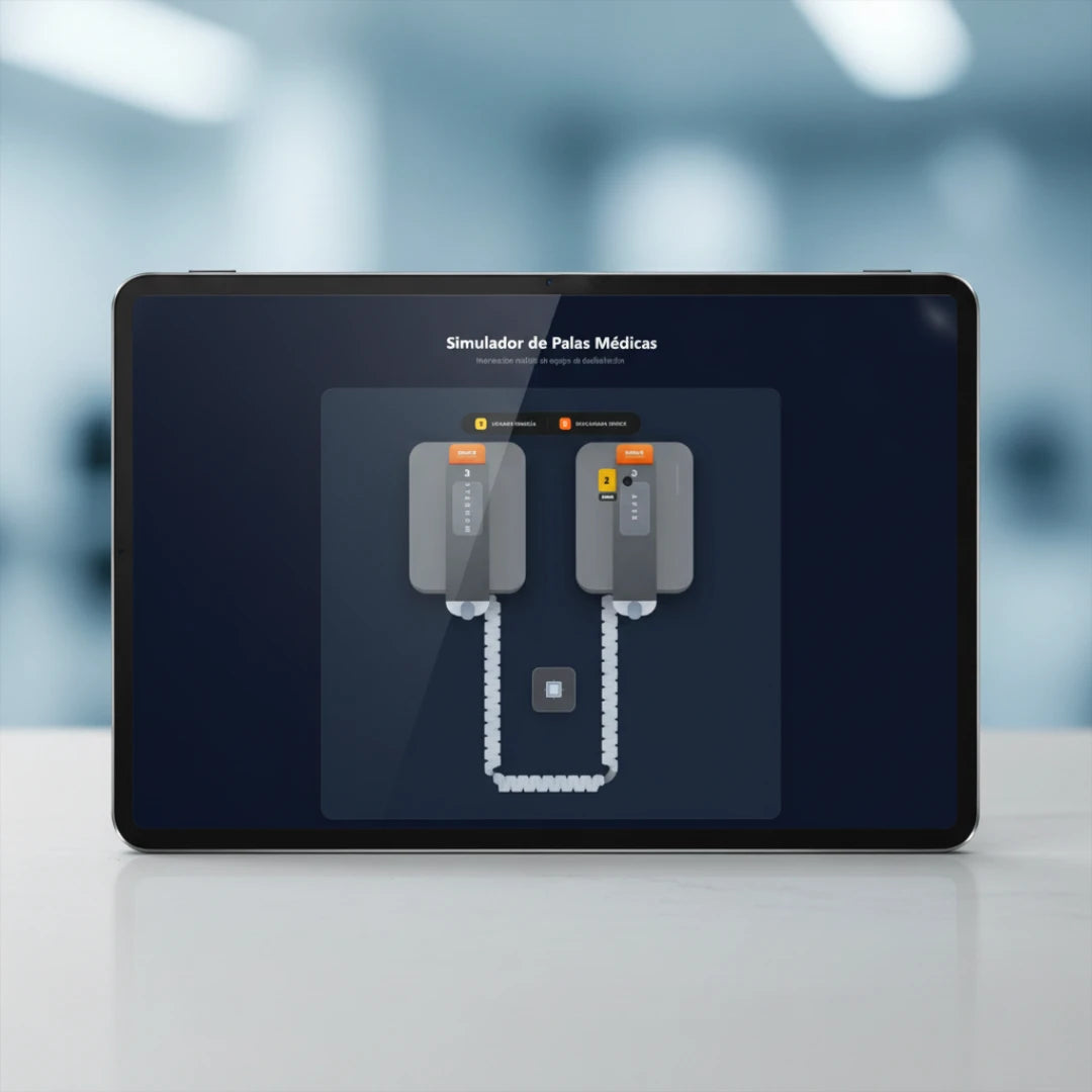 Simulador de palas médicas